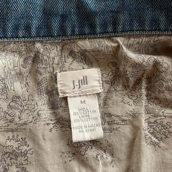 Vintage Denim and Toile Jacket - Picture 4 of 9
